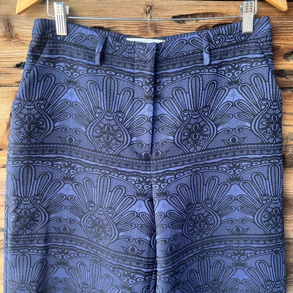 BCBGENERATION | Indigo Patterned Wide-Leg Cropped… - image 2